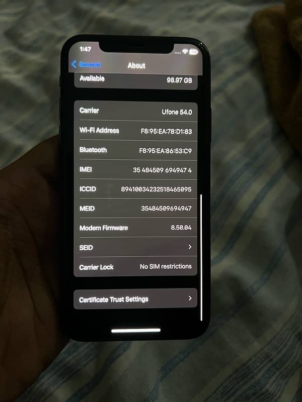 i phone x 256gb 10/10 condition 10