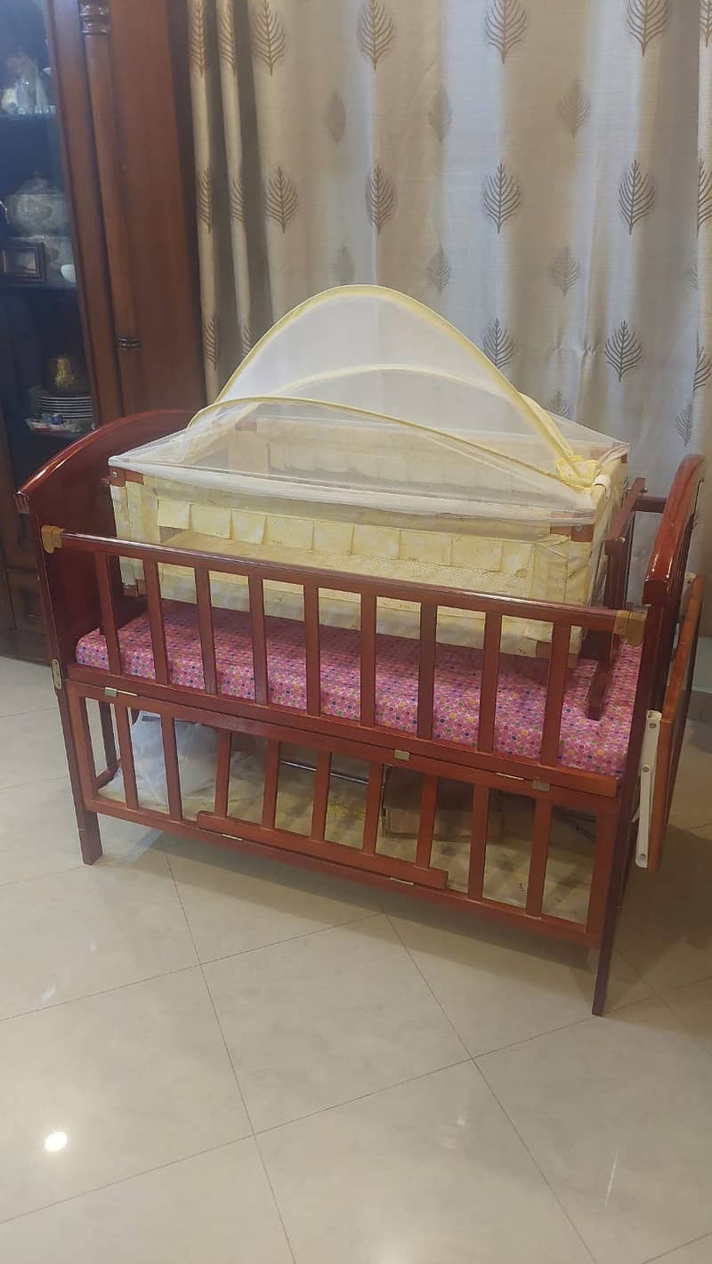 Baby Wooden Cot – Brown 6