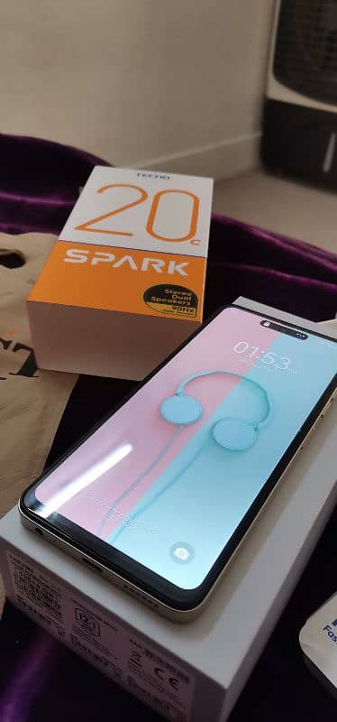 Tecno Spark 20c 8/128 just box open with 12 month warranty 12