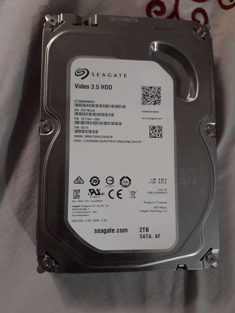 2TB HDD Seagate SATA 0