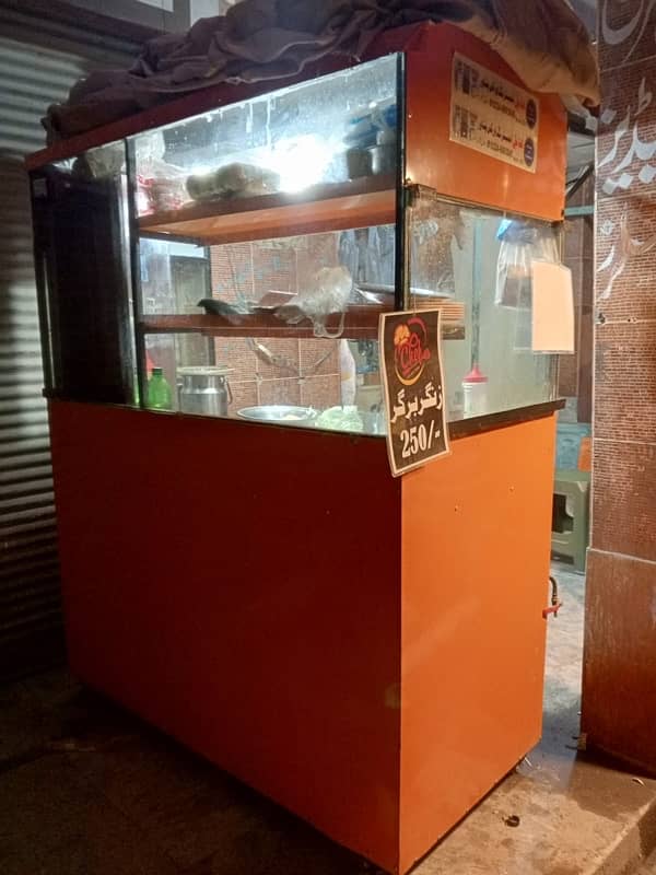 shawarma machine/counter with fryer 3