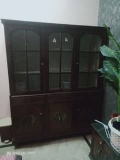 SOLID WOODEN CABINET FOR CROCKERY