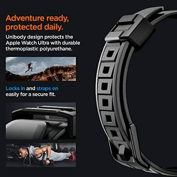 Spigen Rugged Armor Pro designed for Apple watch ultra 6