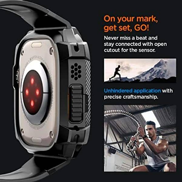 Spigen Rugged Armor Pro designed for Apple watch ultra 7