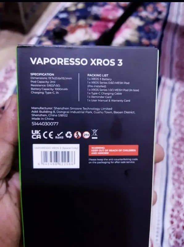 VAPORESSO XROSE 3 POD/VAPE 8