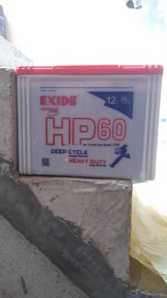 Exide battery 60hp for sale