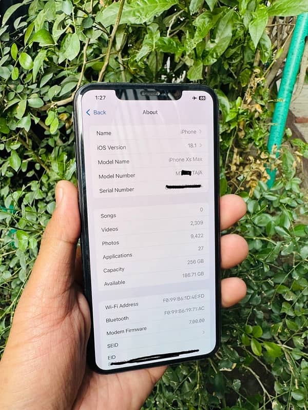 xs max 256gb water pack 85% battery health dual sim pta approved 8