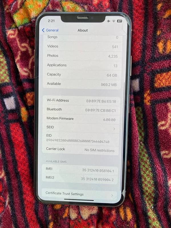 IPhone XS Max 64 Gb 3