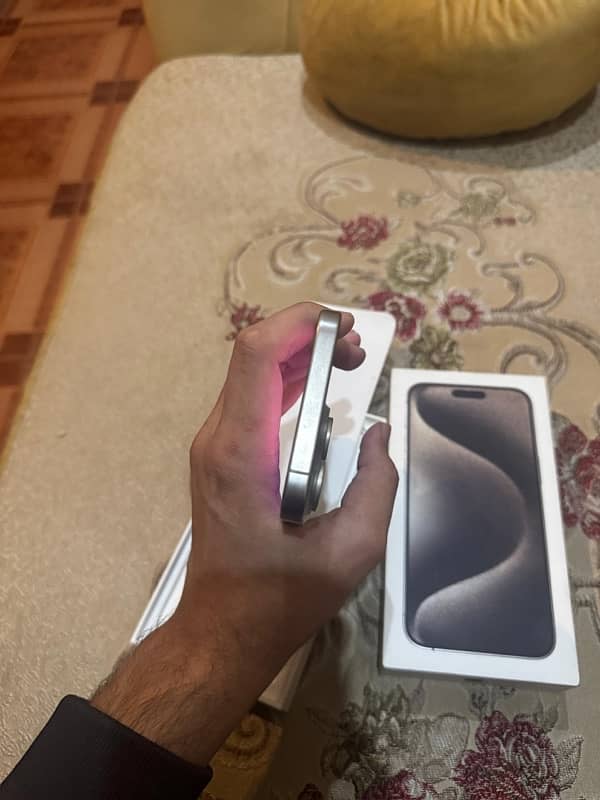 iPhone 15 pro max non pta Hk model natural titanium 256 gb 5