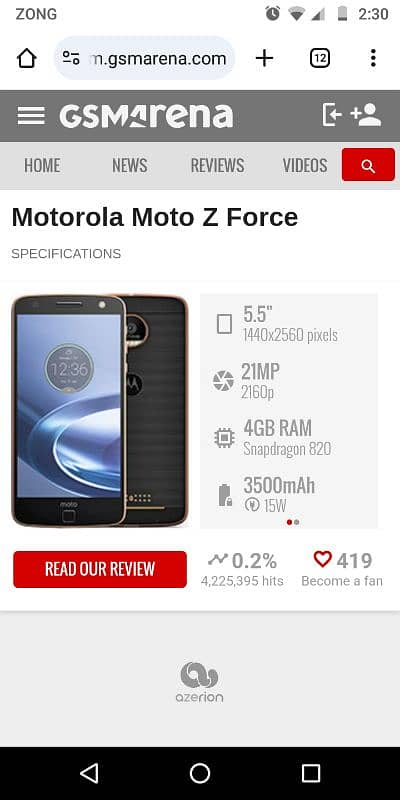 Moto Z force snapdragon 820 ( PTA APPROVED) 6