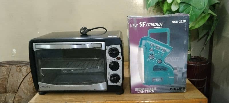 Cemex Toaster Oven and Philips Rechargeable Lantern 1