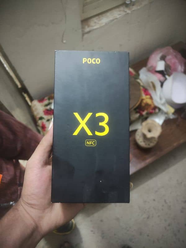 poco x3 nfc 6 Ram 128 gb storage 10 by 9 condition all okya with box 8