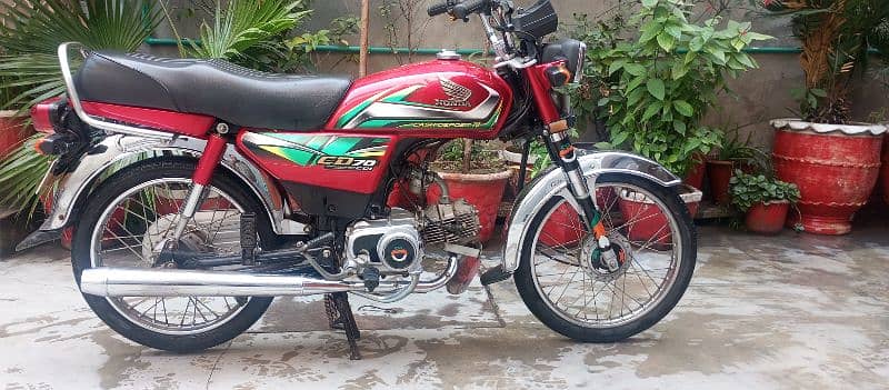 2022 Honda CD 70 All Punjab Number 3