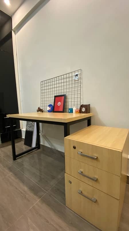 Work Desk, Chest of drawers, Wall mesh 7