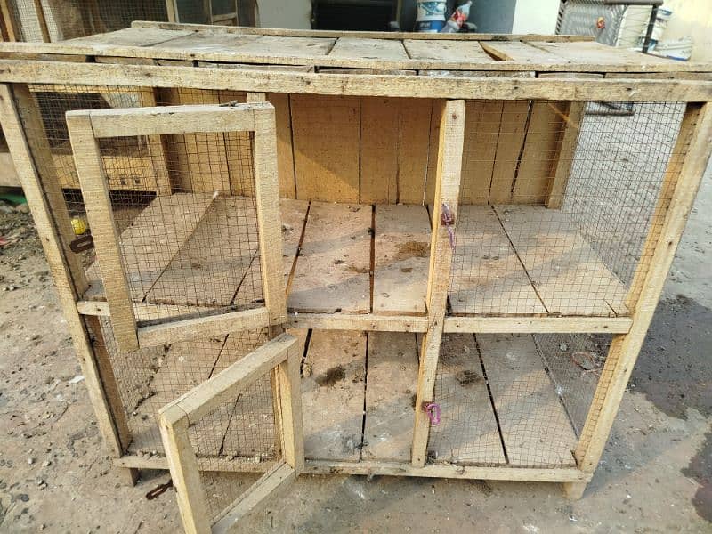 Real Wooden cage lakri ka pinjara mazboot 1