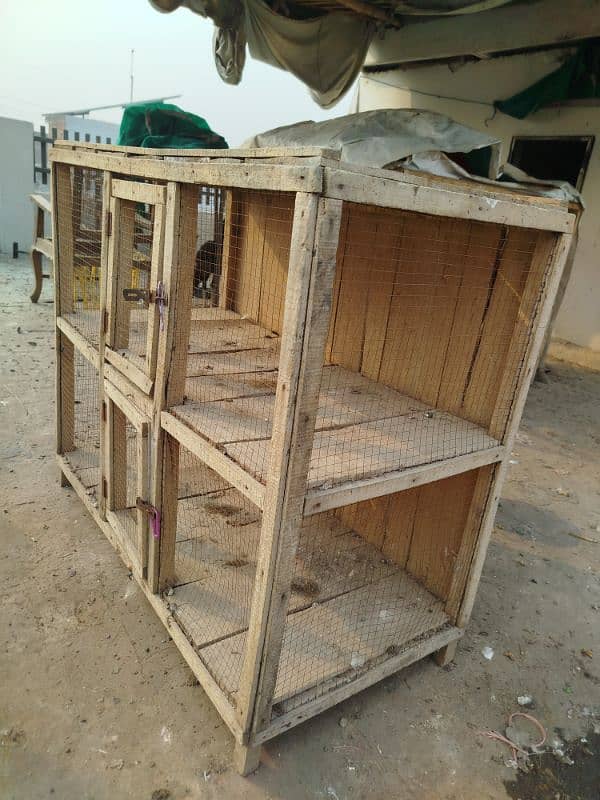 Real Wooden cage lakri ka pinjara mazboot 5