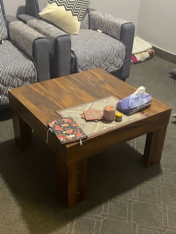 Square wooden Center Table 0