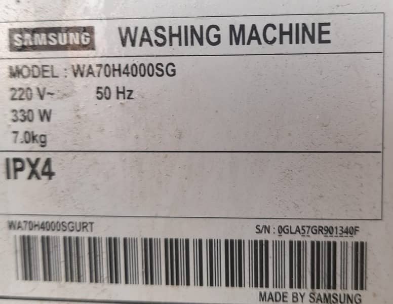 Samsung Washing Machine Automatic 5