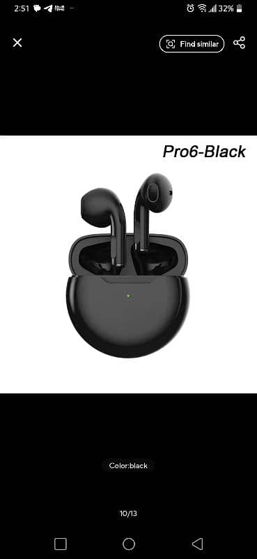 Original Pro 6 TWS Wireless Bluetooth Earphones Headphones 0