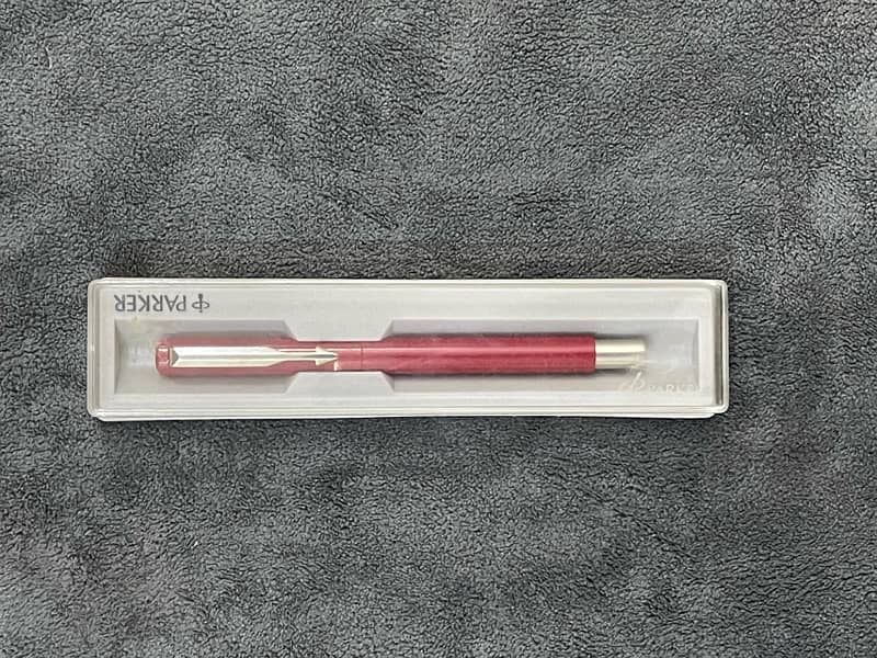 Red Parker Vector Ink Pen 0