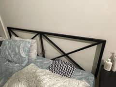 KING SIZE IRON BED (Without Mattress)