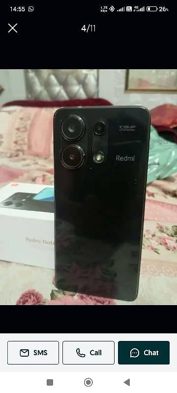 redmi note 13.8+4 ram , storage 256 gb 4