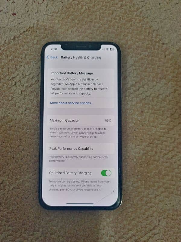 Iphone X  256GB official PTA approved 3