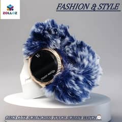 Fashionable Scrunchies Touch Screen Watch for Girls