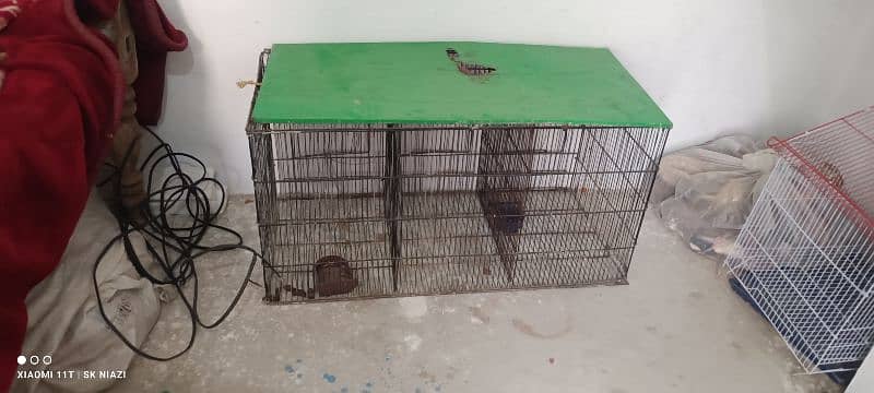 3 portion cage for sale  With box and tray  Mianwali city 0