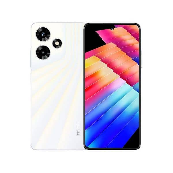 Infinix hot 30 8+8 128 white colours full box 0