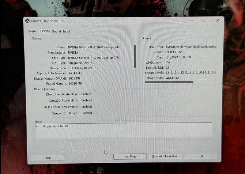 Lenovo legion 7 (Ryzen 7 5800h) 32gb ram, 1Tb Ssd, (Rtx 3070 8gb) 6