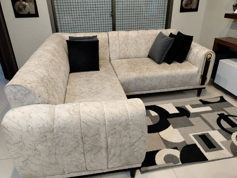 L shaped sofa 6