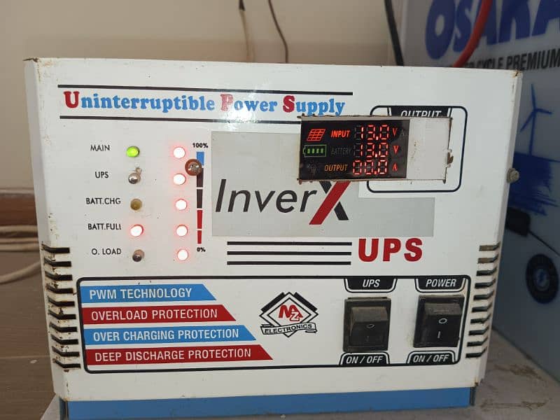 inverter UPS + 1800 Tublar Battery 185AH 4