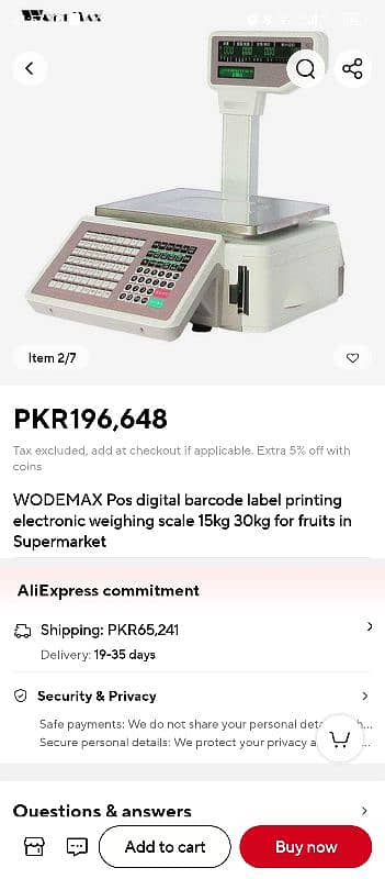 DIGITAL SCALE & BARCODE LABEL PRINTING 8