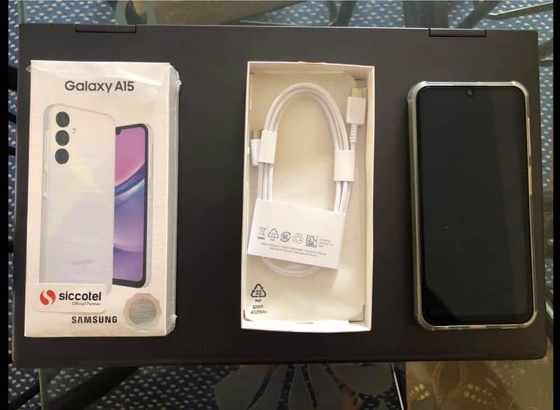 Samsung Galaxy a15 white 8gb/256gb just box open (price is negotiable) 0