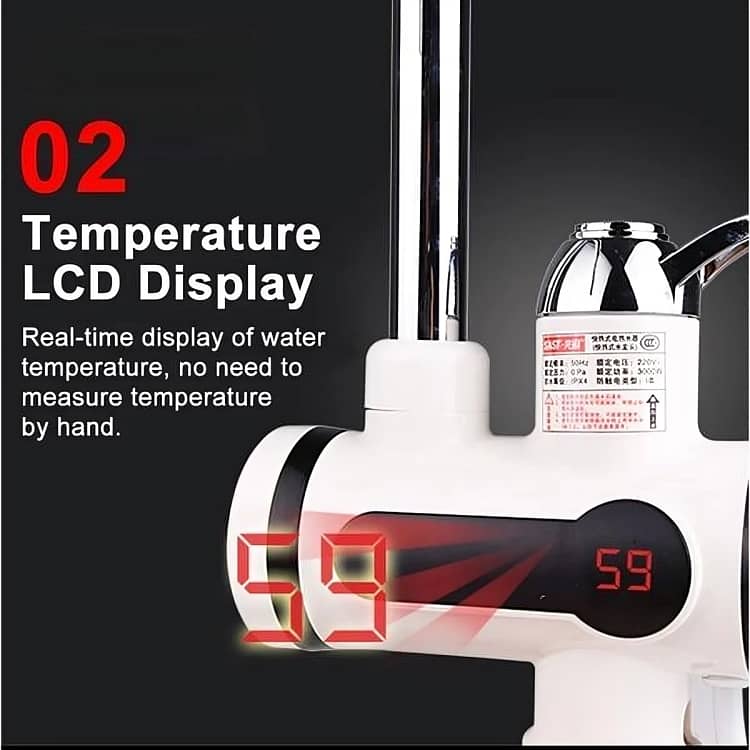 Electric Hot Water Heater Faucet Kitchen Instant Heating Tap Water (wi 3