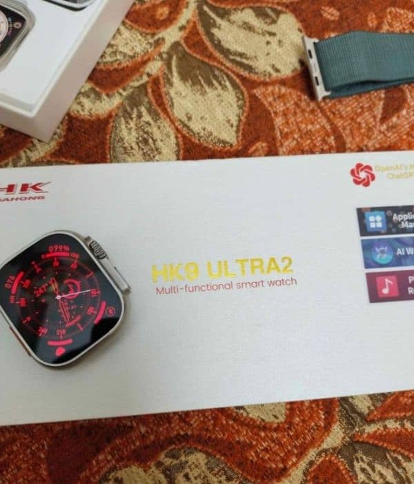 Hk9 ultra 2 smart watch latest processor installed with 2 straps 7