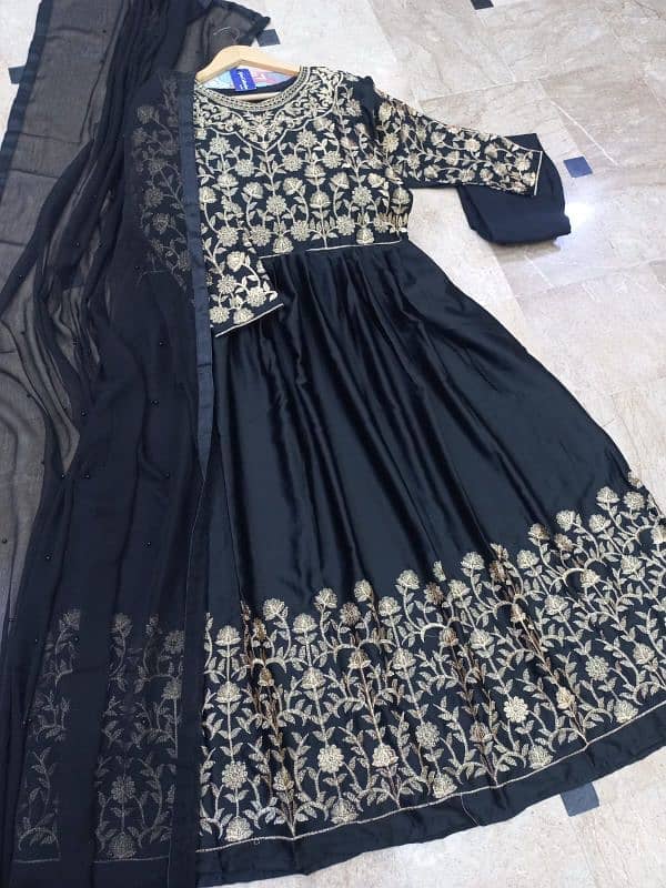 women maxi stuff shamose silk with free delivery 2