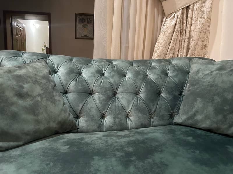 royal sofa quilted set self printed Molty foam 3