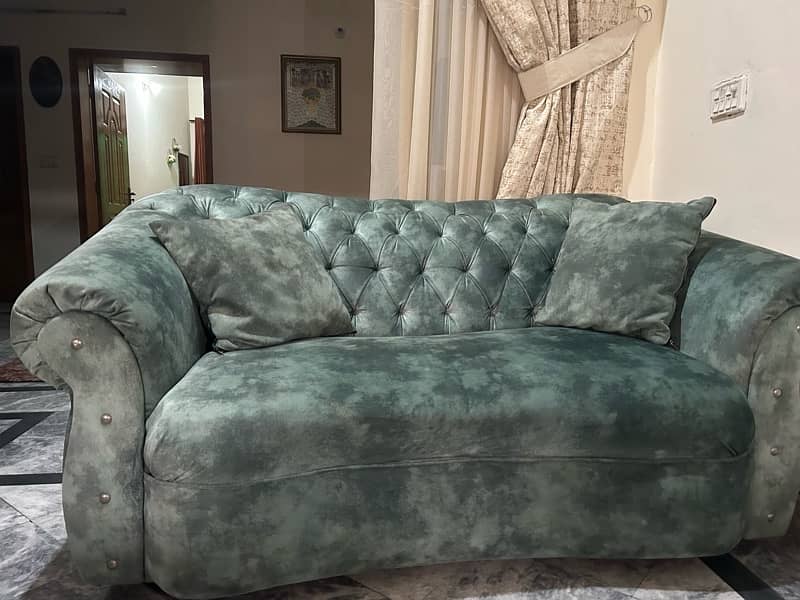 royal sofa quilted set self printed Molty foam 5