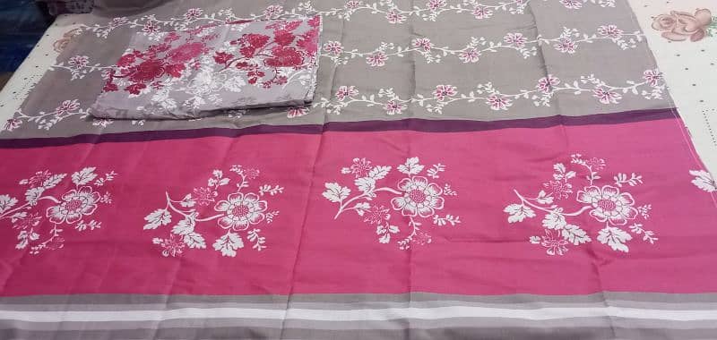 new bed sheet 2 pillows cover and with carpet sheet 2 pillows cover. 11