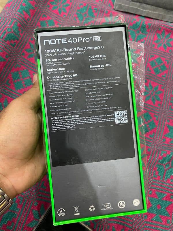 Infinix note 40 pro plus 5g 256gb 7