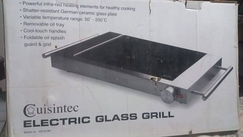 Electric Glass grill For Sale brand new box pack Imported 3