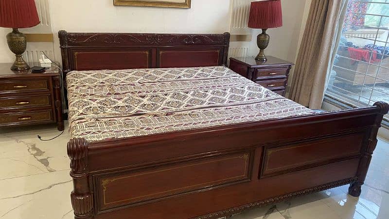 Original sheesham king size bed 2