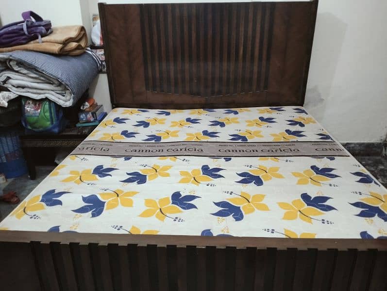 Best condition King size bed with mattress and side tables 5