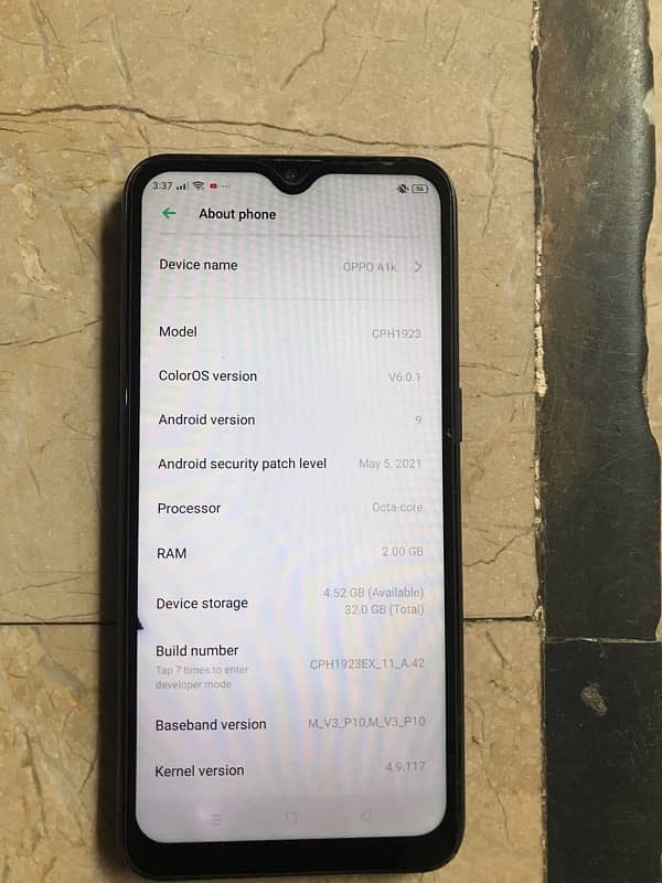 Oppo a1k only kit 3