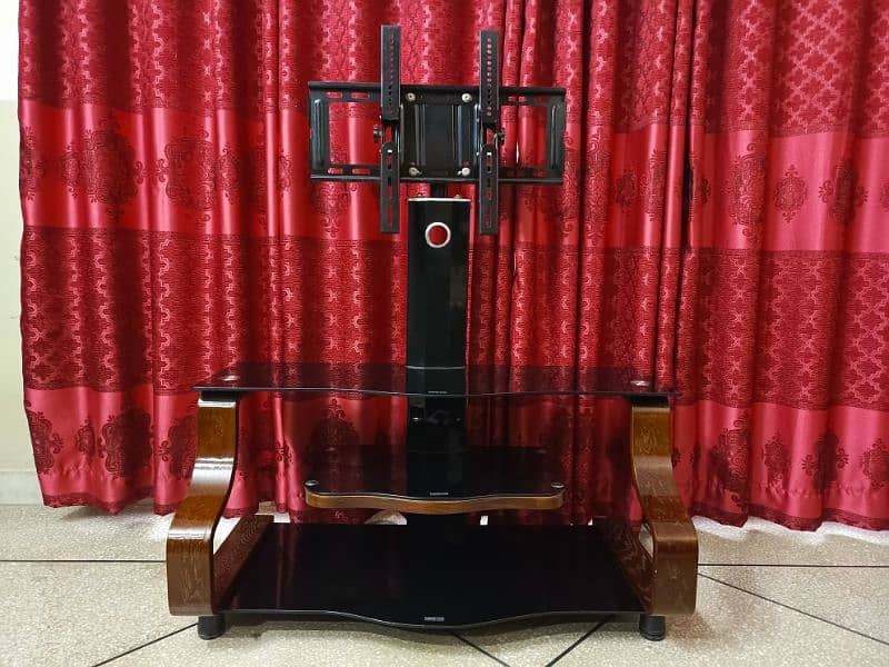 TV Trolley with Tempered Glass 0