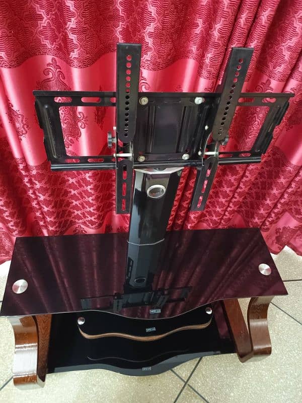 TV Trolley with Tempered Glass 2