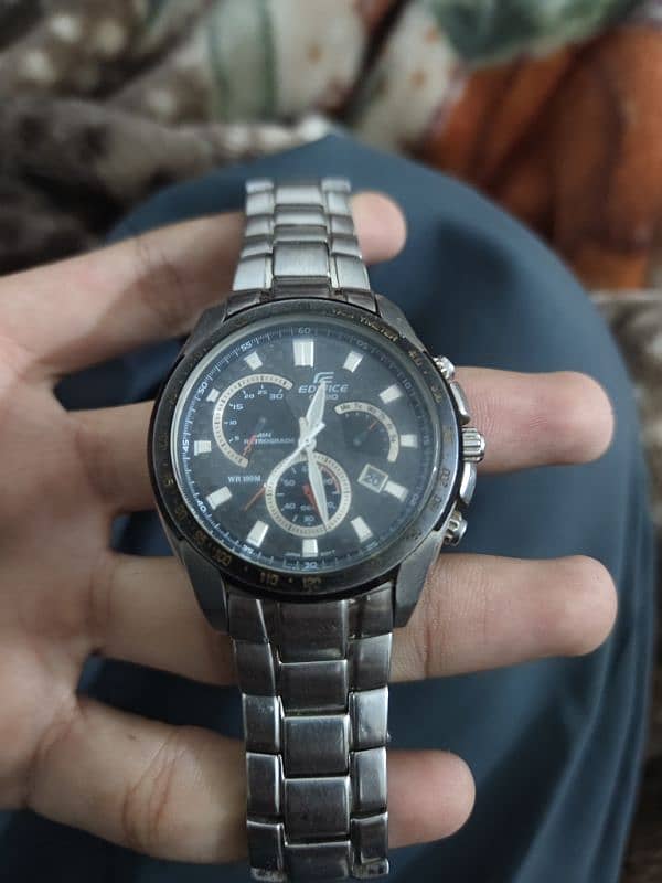 Edifice Casio chronograph for sale,03315138935 contact me on WhatsApp. 0