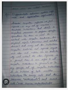 handwriting assignment work